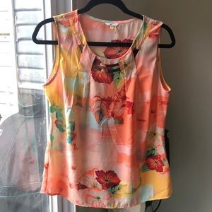 Milano summer tropical floral blouse